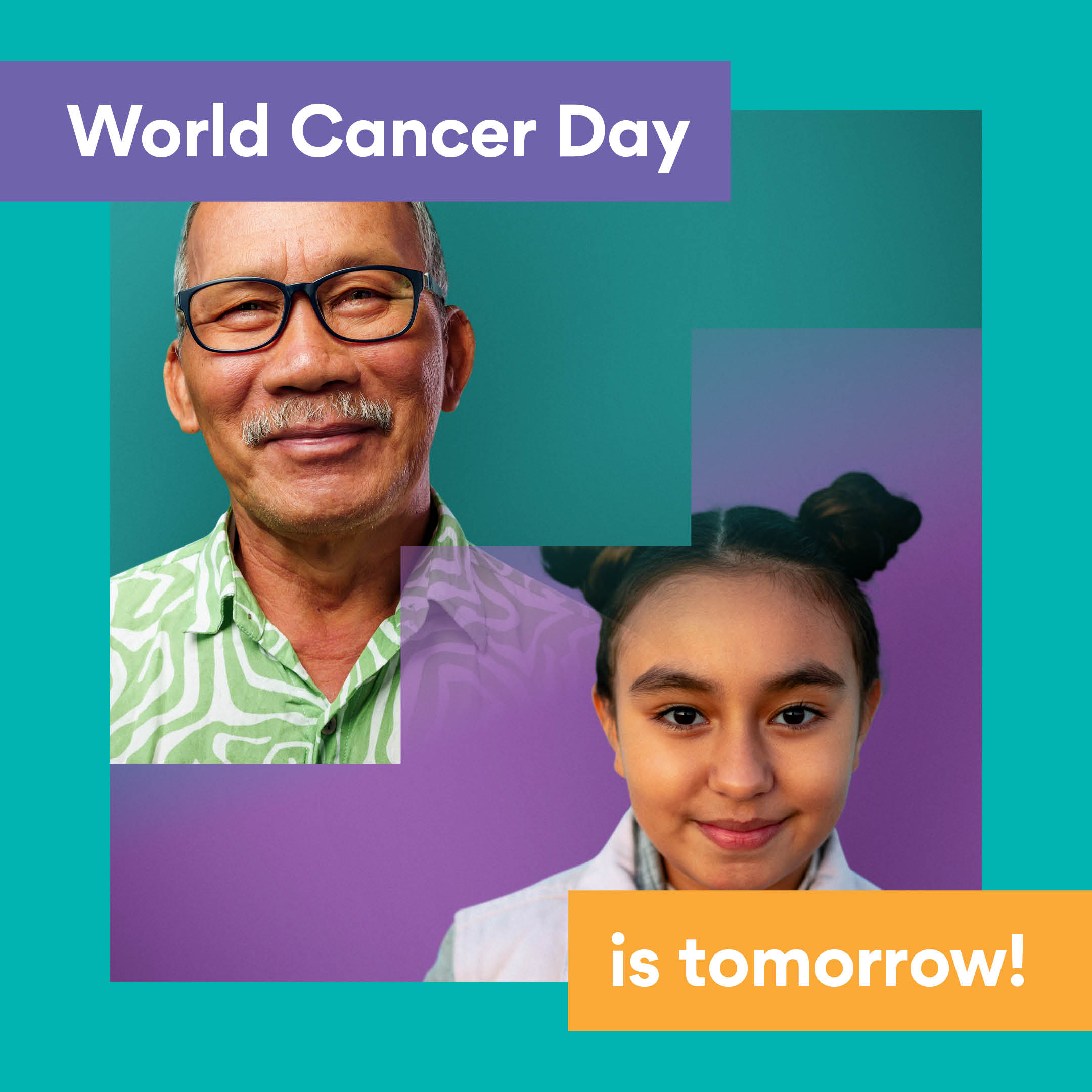 World Cancer Day 2024 - Social Media Card Countdown 2 - English