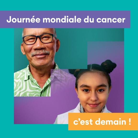 Journée mondiale contre le cancer 2024 - visuel réseaux -Compte à rebours 2