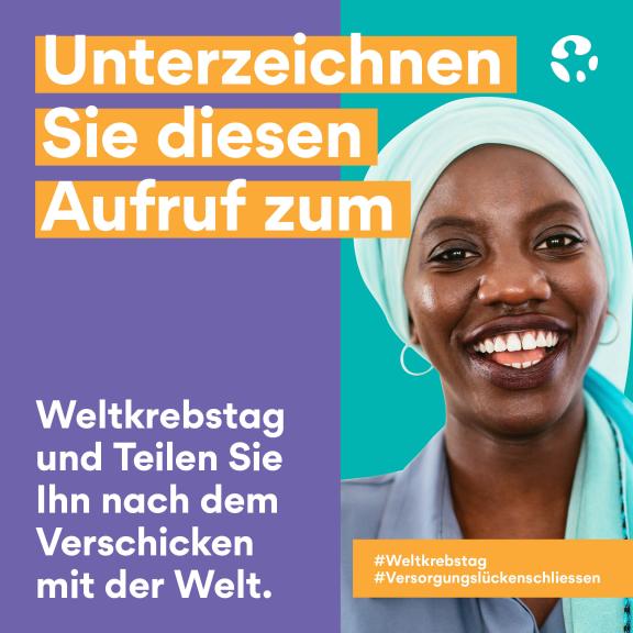  World Cancer Day 2024 - Social Media - Call to Action - German